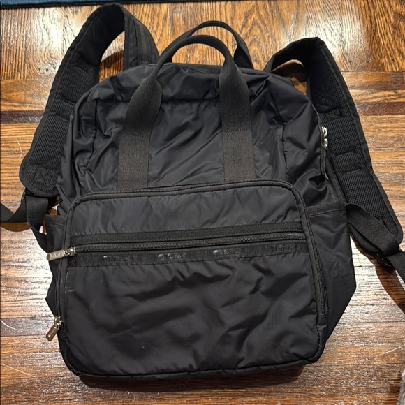 LeSportsac Eco Friendly Madison Diaper Bag Backpack, Black - Picture 1 of 4